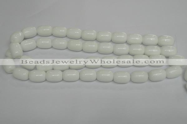 CPB14 15.5 inches 13*18mm drum white porcelain beads wholesale