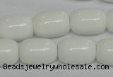 CPB15 15.5 inches 15*20mm drum white porcelain beads wholesale