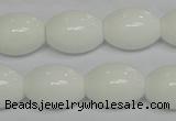 CPB20 15.5 inches 15*20mm rice white porcelain beads wholesale