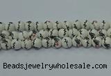 CPB551 15.5 inches 6mm round Painted porcelain beads