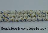 CPB591 15.5 inches 6mm round Painted porcelain beads