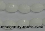 CPB70 15.5 inches 12*16mm rice white porcelain beads wholesale