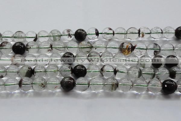 CPC04 15.5 inches 10mm round green phantom quartz beads wholesale