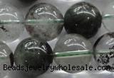 CPC06 15.5 inches 14mm round green phantom quartz beads wholesale