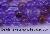 CPC601 15.5 inches 6mm round purple phantom quartz beads