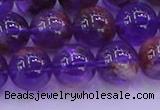 CPC603 15.5 inches 10mm round purple phantom quartz beads