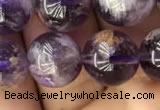 CPC613 15.5 inches 12mm round purple phantom quartz beads