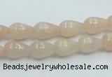 CPI01 15.5 inches 8*12mm teardrop pink aventurine jade beads