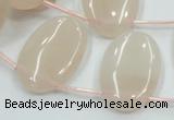 CPI17 15.5 inches 20*30mm top-drilled oval pink aventurine jade beads