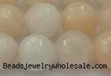 CPI215 15.5 inches 14mm faceted round pink aventurine jade beads