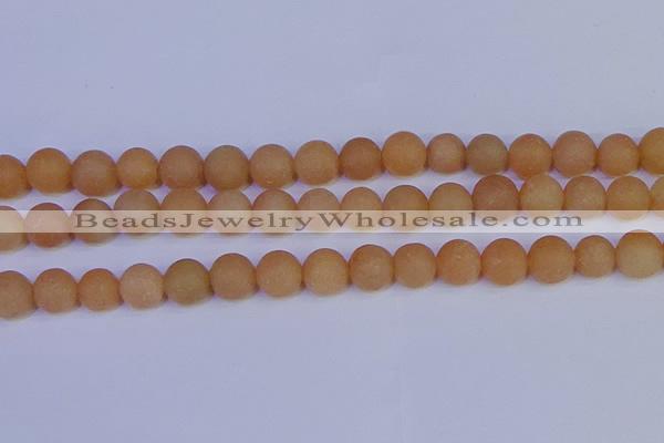 CPI305 15.5 inches 14mm round matte red aventurine beads wholesale