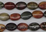 CPJ401 15 inches 10*14mm oval picasso jasper gemstone beads