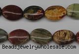 CPJ402 15 inches 12*16mm oval picasso jasper gemstone beads