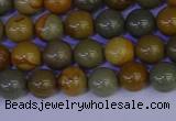 CPJ451 15.5 inches 6mm round wildhorse picture jasper beads