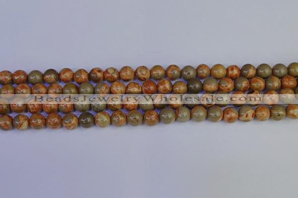 CPJ462 15.5 inches 8mm round African picture jasper beads