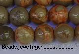 CPJ464 15.5 inches 12mm round African picture jasper beads