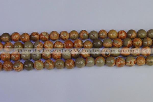 CPJ464 15.5 inches 12mm round African picture jasper beads