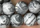 CPJ583 15.5 inches 10mm round grey picture jasper beads wholesale