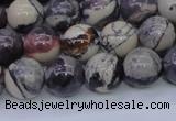 CPJ604 15.5 inches 12mm round purple striped jasper beads wholesale