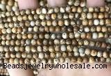 CPJ658 15.5 inches 4mm round picture jasper beads wholesale