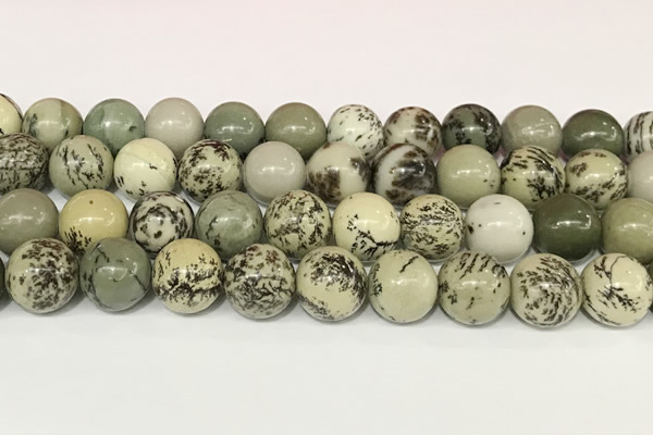 CPJ704 15.5 inches 12mm round greeting pine jasper beads