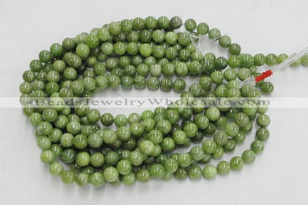 CPO02 15.5 inches 8mm round olivine gemstone beads wholesale