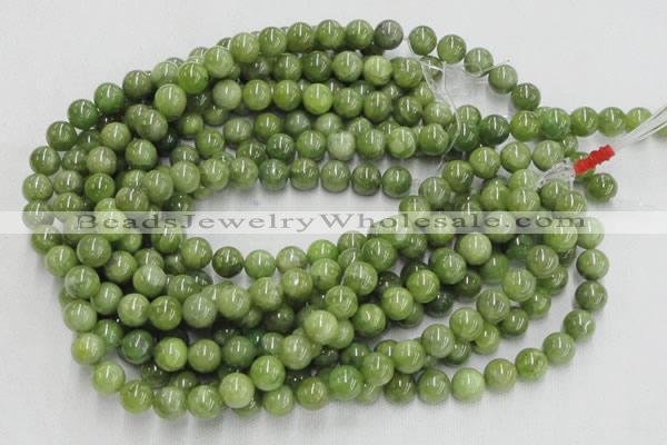 CPO05 15.5 inches 14mm round olivine gemstone beads wholesale