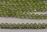 CPO100 15 inches 2mm round natural peridot beads wholesale