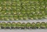 CPO101 15 inches 3mm round natural peridot beads wholesale