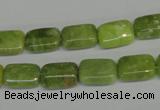 CPO35 15.5 inches 8*12mm rectangle olivine gemstone beads wholesale