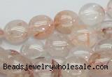 CPQ01 15.5 inches 10mm flat round natural pink quartz beads