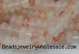 CPQ14 15.5 inches 5*8mm rondelle natural pink quartz beads