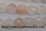 CPQ205 15.5 inches 12mm faceted round natural pink quartz beads