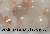 CPQ21 15.5 inches 4mm faceted round natural pink quartz beads