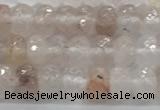 CPQ210 15.5 inches 4*6mm faceted rondelle natural pink quartz beads