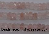 CPQ211 15.5 inches 5*8mm faceted rondelle natural pink quartz beads