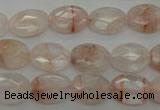 CPQ218 15.5 inches 10*14mm faceted oval natural pink quartz beads