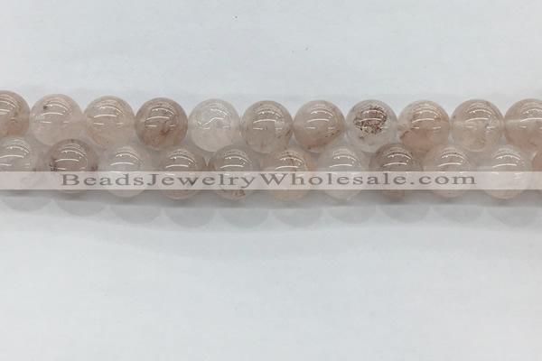 CPQ254 15.5 inches 12mm round natural pink quartz beads wholesale