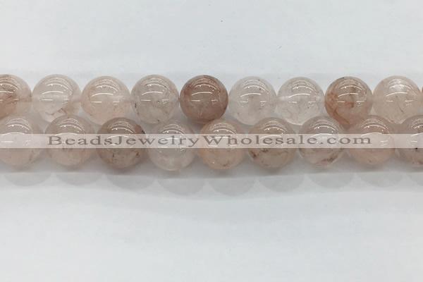 CPQ256 15.5 inches 16mm round natural pink quartz beads wholesale