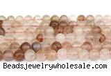 CPQ342 15.5 inches 8mm round pink quartz gemstone beads