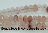 CPQ38 15.5 inches 5*8mm faceted rondelle natural pink quartz beads