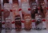 CPQ40 15.5 inches 7*15mm rondelle pink quartz beads wholesale