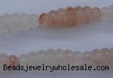 CPQ95 15.5 inches 10*30mm carved rice natural pink quartz beads