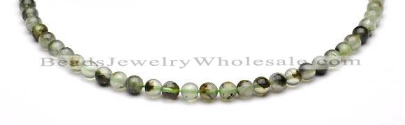 CPR01 AB grade 6mm round natural prehnite stone beads Wholesale