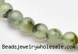 CPR02 AB grade 8mm round natural prehnite stone beads Wholesale