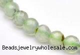 CPR05 A+ grade 8mm faceted round natural prehnite stone beads