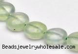 CPR08 A grade 12mm flat round natural prehnite gemstone beads