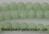 CPR113 15.5 inches 10mm faceted round natural prehnite beads wholesale