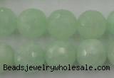 CPR116 15.5 inches 16mm faceted round natural prehnite beads wholesale