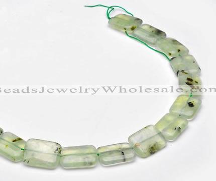 CPR15 A grade 15*20mm rectangle natural Prehnite gemstone beads